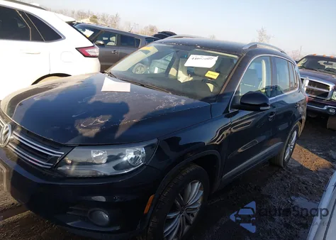 2012 Volkswagen Tiguan Se из США, поврежденный, VIN WVGAV7AX9CW537473